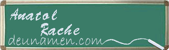 Anatol Rache Visitenkarte